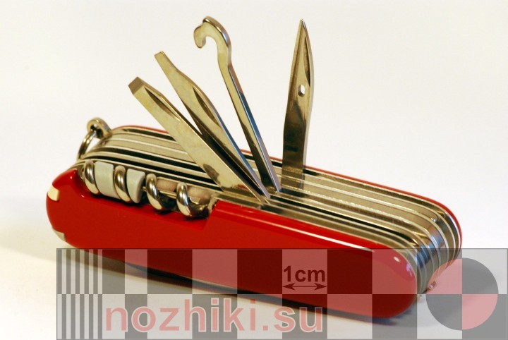 инструменты на спинке ножа SwissChamp