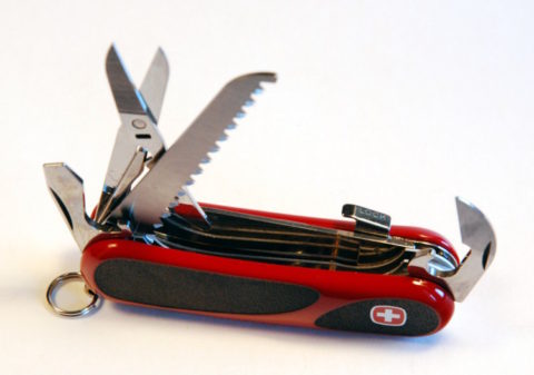 Швейцарский складной нож Wenger EvoGrip S17